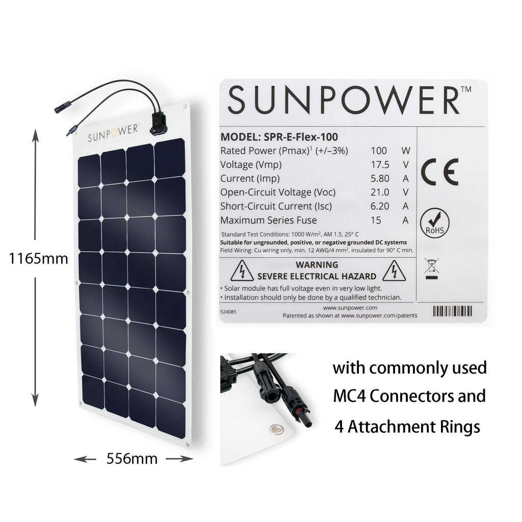 Kit de panel Solar 170W con batería de 12v 20amp