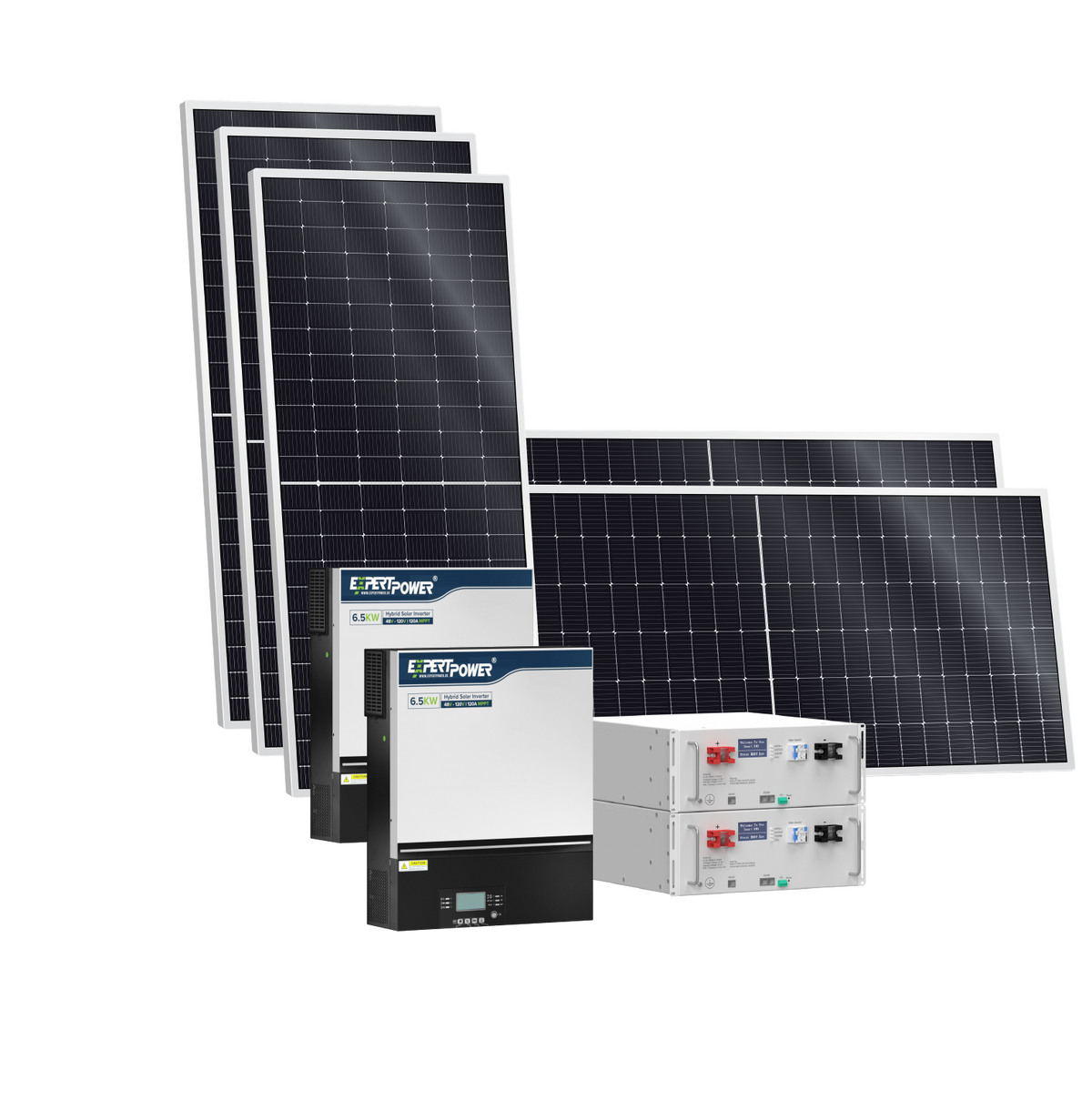 10KWH 2700W 48V Solar Power System Kit | LiFePO4 48V 200Ah Battery ...