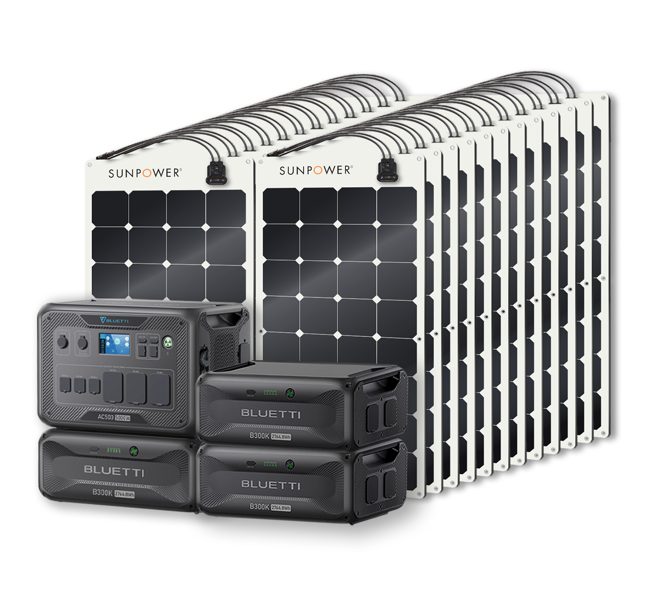 BLUETTI AC500 Portable Power Station +B300K Expansion Battery | Home Battery Backup