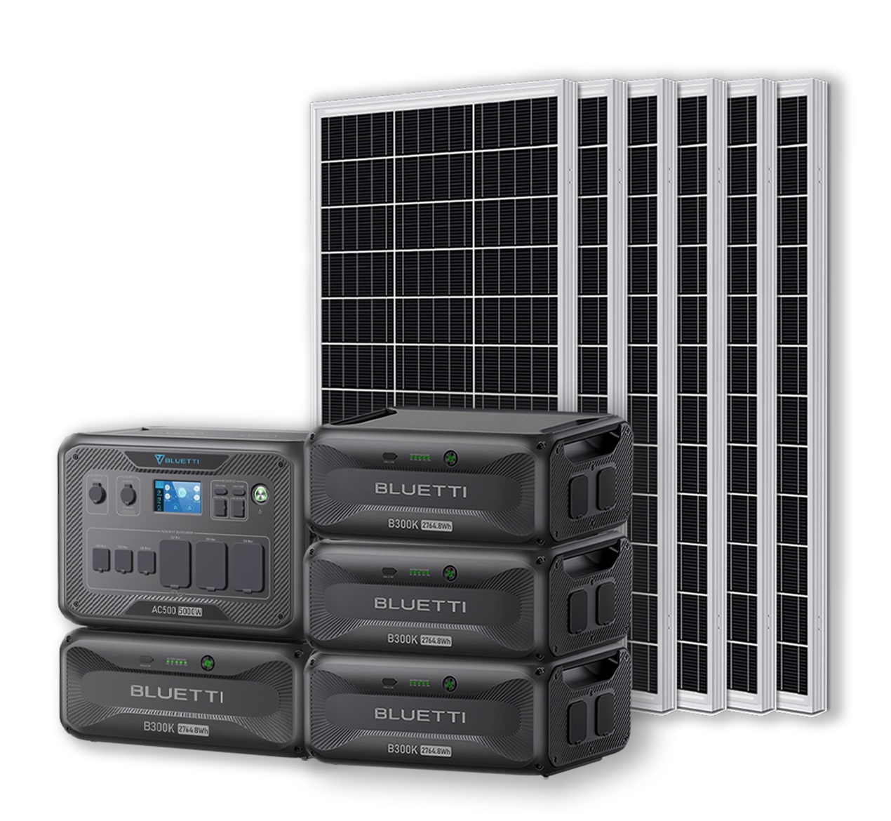 BLUETTI AC500 Portable Power Station +B300K Expansion Battery | Home Battery Backup