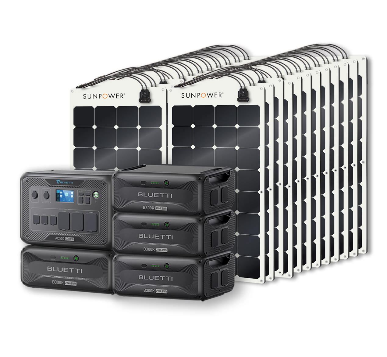 BLUETTI AC500 Portable Power Station +B300K Expansion Battery | Home Battery Backup