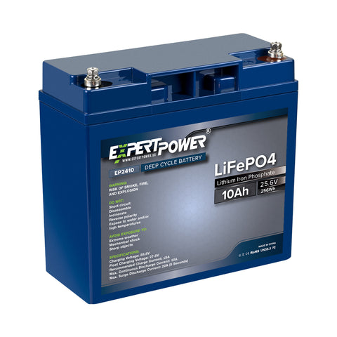 24V 10Ah LiFePO4 - EP2410 - ExpertPower Direct