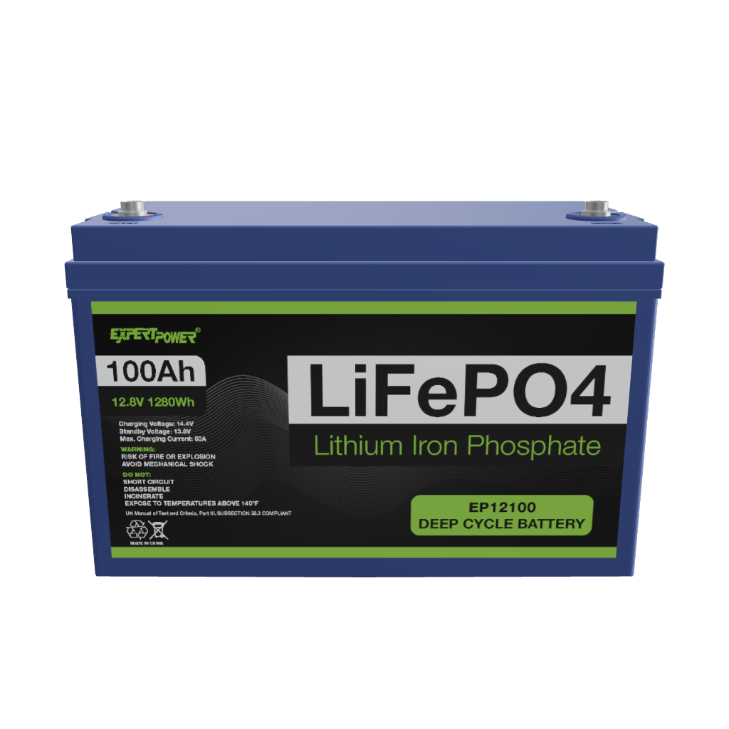 36V LiFePO4 Battery 100Ah, Rechargeable Lithium Batteries with Upgraded  100A BMS, Graded A Cells, Over 8000+ Deep Cycle, Perfect for Marine, Solar