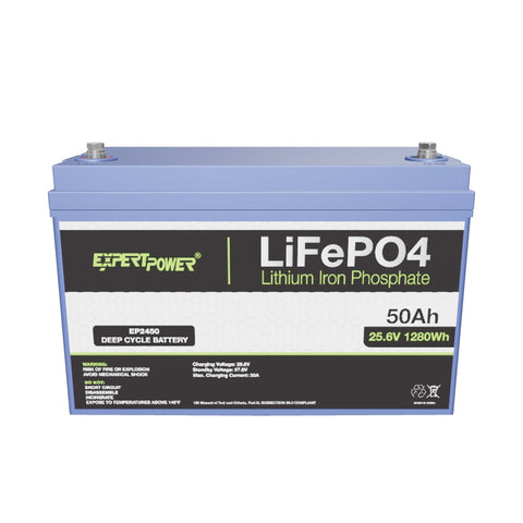 24V 50Ah LiFePO4 - EP2450 Bluetooth