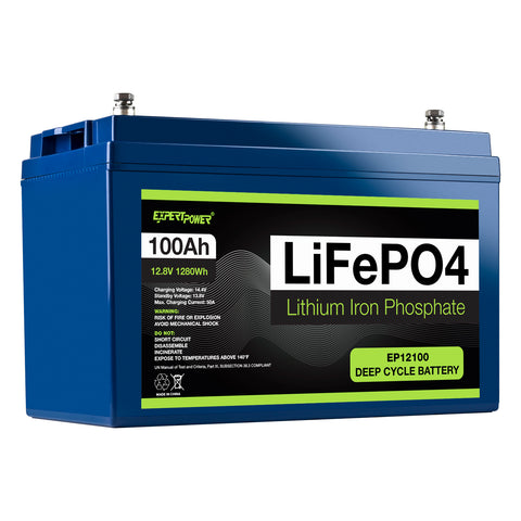 ​Batería 100 Ah LiFePO4 12 Volt ciclo profundo