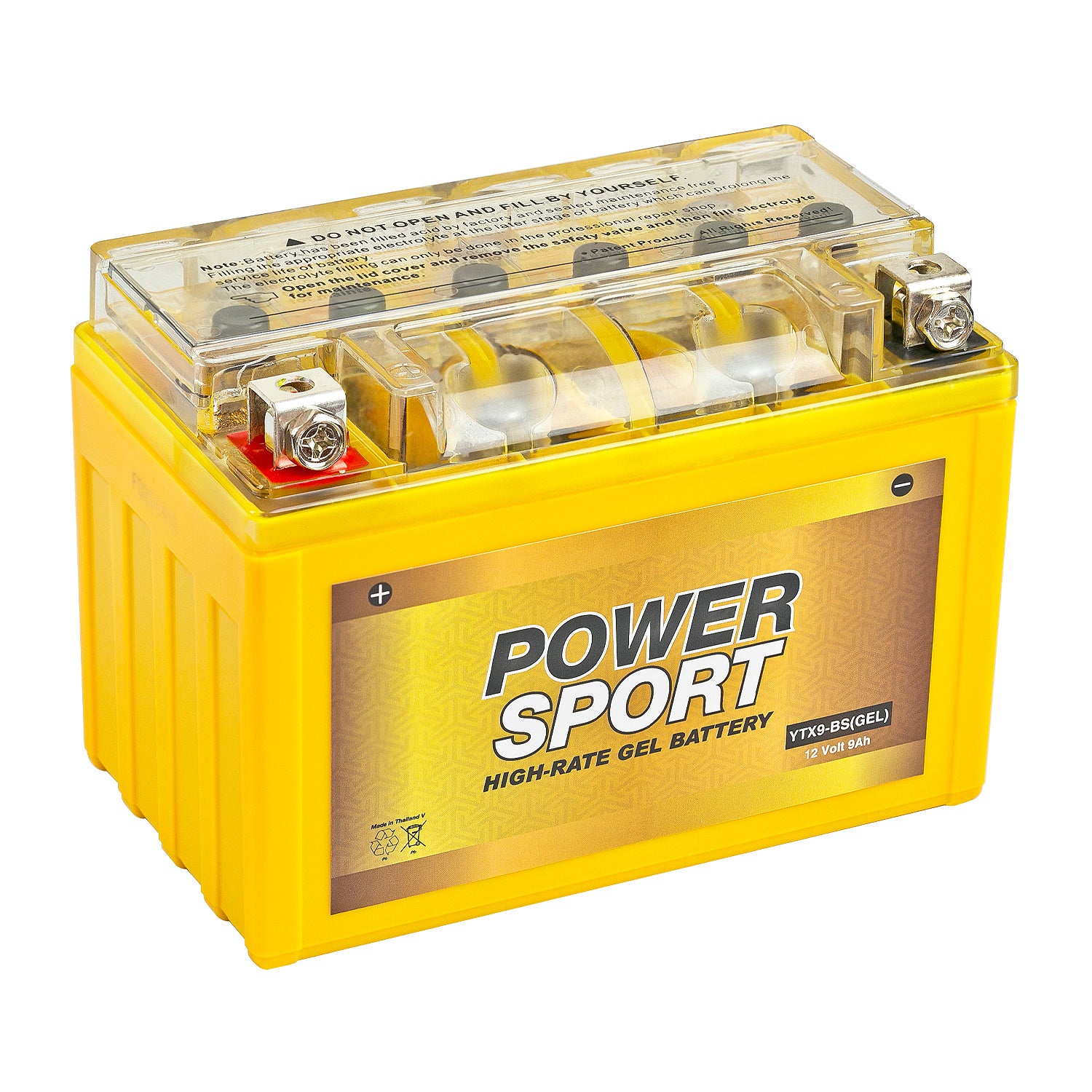 Gel battery WM Motor WTX9-BS (YTX9-BS) 12V 8Ah 150x87x105mm 120CCA -   - motorcycle store