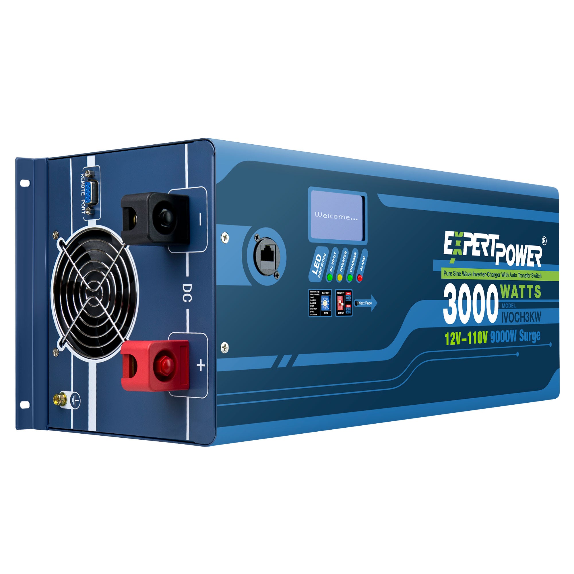 All-in-one Inverter Built in 3000W 24V Pure Sine Wave Power