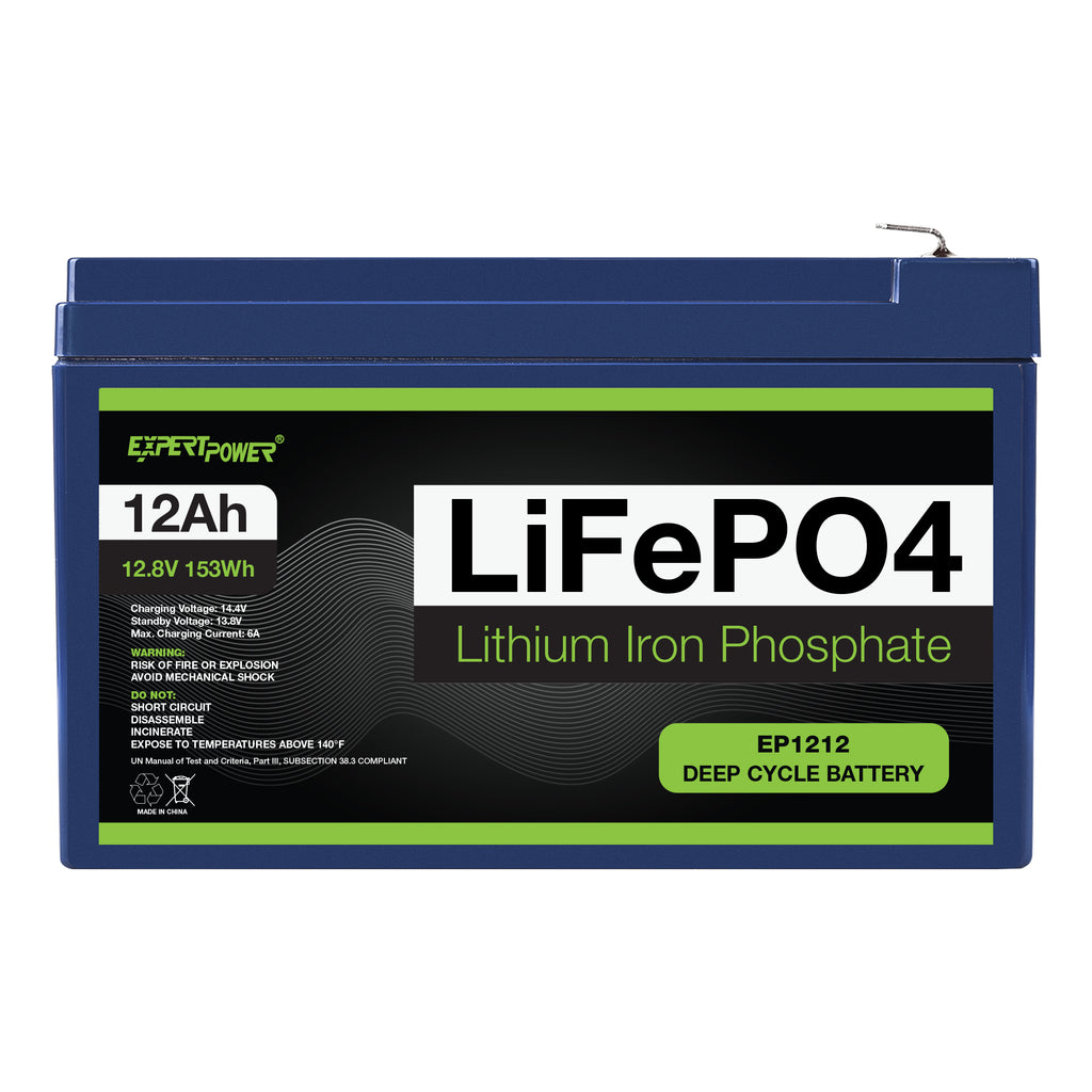  ExpertPower Paquete de 3 baterías recargables de 12 voltios y  12 Ah
