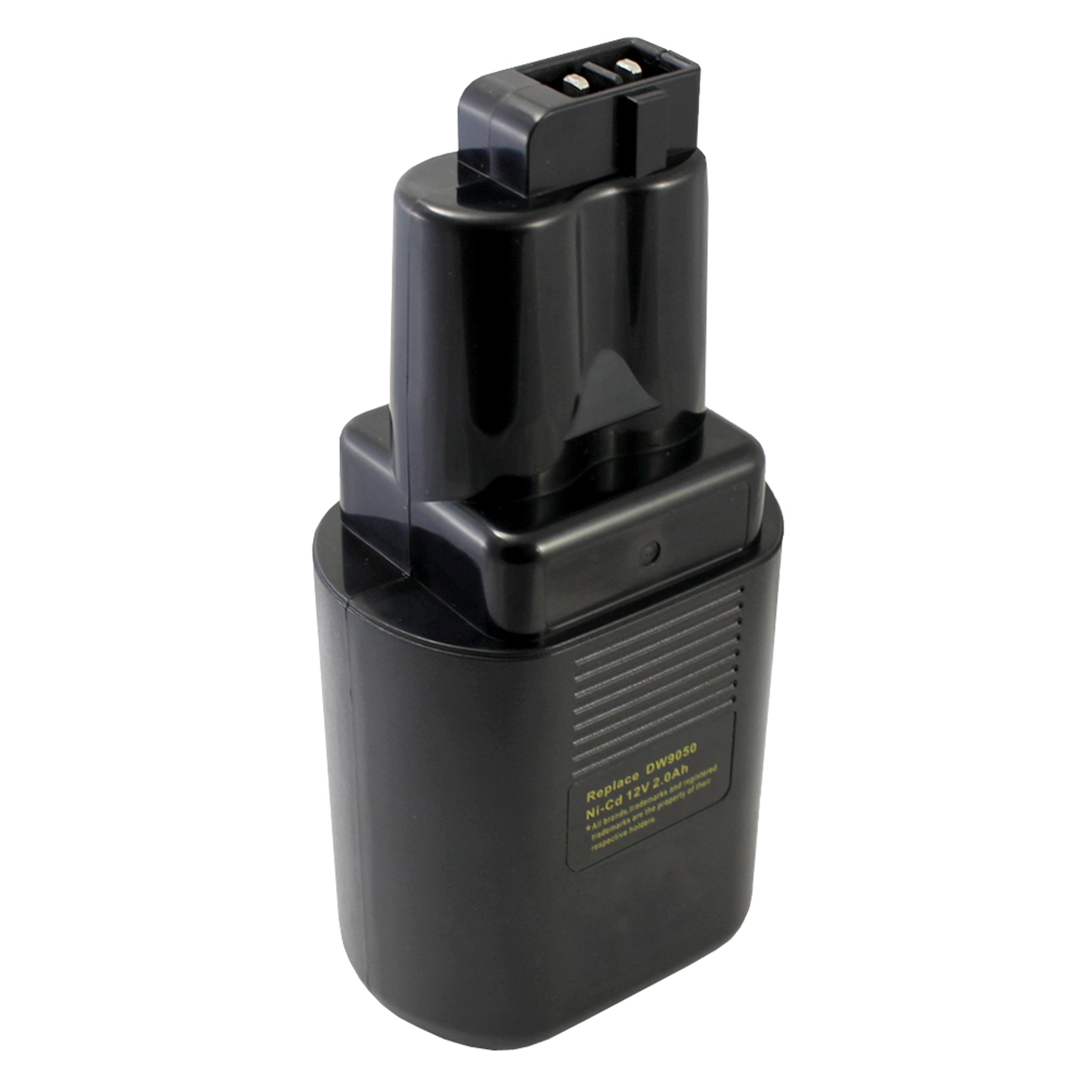 Replacement Black & Decker, Dewalt Power Tool Battery (12V, 2.0Ah, NiCd)