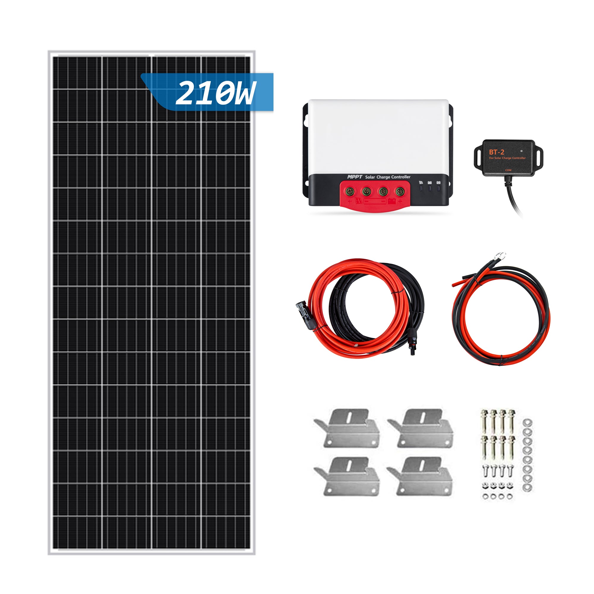 210W Panel Off-Grid Solar System Starter Kit | 40A MPPT Solar Charger ...