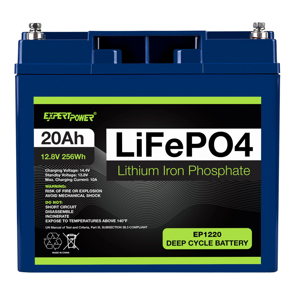 12V 20Ah LiFePO4 Battery, 5000+ Cycles Rechargeable Deep Cycle Lithium  Battery, Built-in BMS, 10 Years Lifetime, for Trolling Motor, Marine, Fish