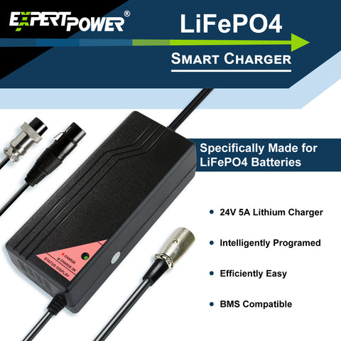 24V 5A Charger - EPC245 - ExpertPower Direct